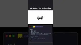 Pixaleted Bat Animation 🦇 #coding #python #cssanimation #html5css3 #javascript #css #programming