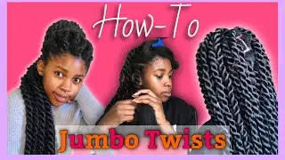 How-To|| JUMBO ROPE TWIST TUTORIAL(No rubberband)