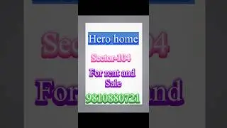 For Rent 3Bhk Hero Home Dwarka Expressway Gurugram #forsale #forrent#dwarkaexpressway