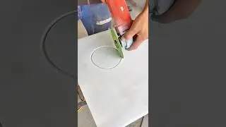 Cutting a Perfect Circle in Tile with an Angle Grinder