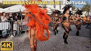 🇵🇹 Samba Batuque do Conde - Carnaval Sesimbra Tuesday 2023 - Portugal 4K