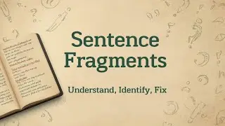 Sentence fragments | What is sentence fragments and how to fix them |