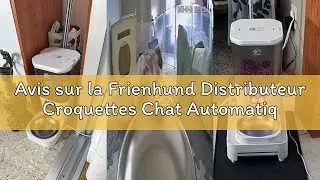Avis sur la Frienhund Distributeur Croquettes Chat Automatique Double avec Alimentation Lente: 7L Ga