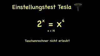 Einstellungstest Tesla - Exponentialgleichung