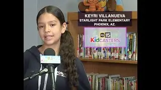 Kidcaster Keyri gives your Monday morning forecast from Starlight Park Elementary School