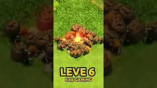 Wall Breaker Level 1 To Max Level With Animation Clash Of Clans #shorts
