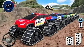 Juegos De Carros - Police Monster Truck Impossilbe Driver #12- US Car Stunts Racing Android Gameplay