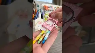 🥺Cute DIY Mini stationary markers ￼🖍️! #cute #diy #crafts #diycrafts #cutecrafts #papercraft
