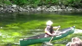 Canoe against the current