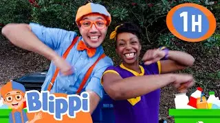Blippi and Meekah's Earth Day Adventure | Blippi Painting for Kids  | Moonbug Kids Art for Kids 🖌️