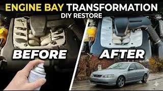 Rattle Can/Spray Painting My Engine Bay! 5.4L V8 Falcon 'Barra'