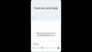 How to change Font size and style in Samsung phones #Shorts