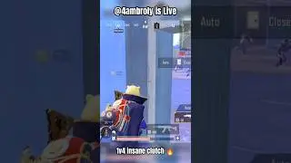 1v4 Clutch 🔥@4amBrolyYT#bgmi #bgmilive #shorts #youtubeshorts #trending #viralvideo #gaming