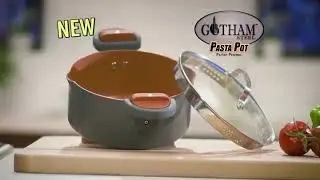 [ REVIEW ] GOTHAM STEEL GRAPHITE 5 QUART MULTIPURPOSE PASTA POT WITH STRAINER LID & TWIST.