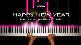 Happy new year (ABBA) | The most simple Piano Tutorial | Studio Quality