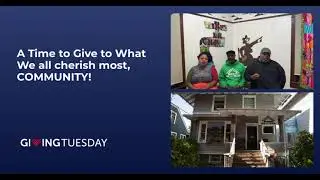GivingTuesday Thank You Donations Nonprofit Facebook Post in Dark Blue White Style