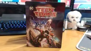 Teen Titans The Judas Contract Blu Ray Steelbook Unboxing (Target Exclusive)