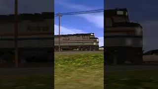 AMTK F40PH horn in TD2! #amtrak #trainzsimulatorandroid #trainzsimulator #shorts