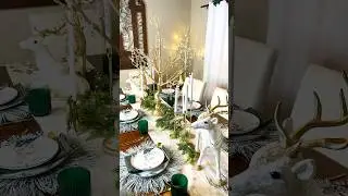 Elegant, modern Christmas Tablescape