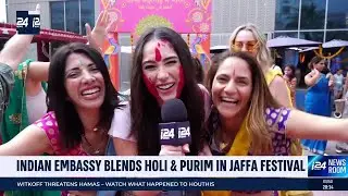 Indian Embassy blends Holi & Purim holidays in Jaffa festival