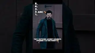 Butchers Accent is too funny.. 🤣