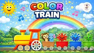 Chuk Chuk Color Train! 🚂| Red, Blue, Green Train Song | Learning with Rhymes