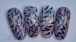 Optical illusion 3d Autumn leaves nail art tutorial for beginners 🍂 