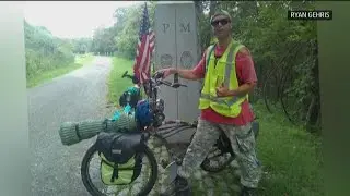 Bike used by Ocean Beach man in patriotic ride across the country stolen