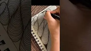 Relaxing Art | Zentangle Art #arttherapy #artandcraft #satisfyingdrawing #zentangleeasyart