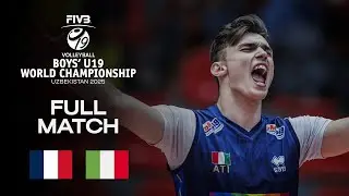 France vs. Italy - Quarter Final 3 | Boys' U19 World Champs 2025 - Full Match