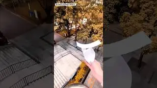 how to make circular paper Glider 😱 , easy ring paper airplane tutorial #shorts #paper