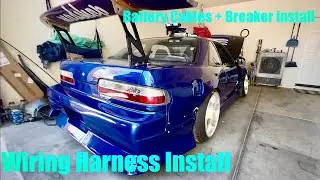 S13 SR diy engine harness + Haltech ECU install