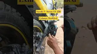 Suzuki V-Strom and Gixxer Exhaust modification Tamil | @BlackandBlueEyes #tricks #exhaustsound