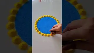 Very Easy Dussehra Rangoli Designs l Simple and quick rangoli #rangoli #dussehrarangoli