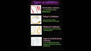 TYPES OF CATHETERS #fmge #medicaldoctor #neetpg #study
