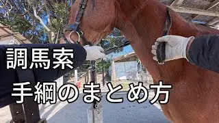 調馬索　手綱のまとめ方【乗馬・馬術】【HorseCommunicationJapan】