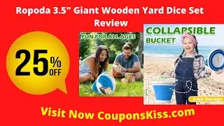 Ropoda Giant Wooden Yard Dice Set | Coupon Code | Discount Code