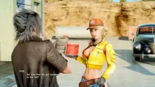FINAL FANTASY XV - Giving Cindy the Wax!  HQ