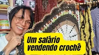 Ganhe seu sal&aacute;rio💰 a&iacute; na sua casa fazendo croch&ecirc;🧶 para vender #vendercroche #crocheteira 