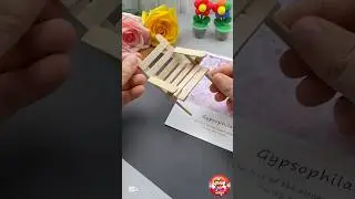 DIY Mini Relaxing Chair for Kids&rsquo; Toys | Popsicle Stick Craft | KidiesTime7 | Children learning fun