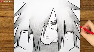 Easy Anime Drawing || How to Draw Madara Uchiha step-by-step || Easy Drawing for Beginners