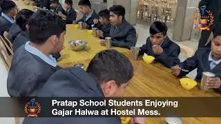 Gajar ka Halwa and Milk in Breakfast | Hostel Life | Pratap School Kharkhoda #gajarkahalwa #food