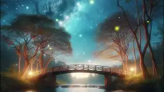 Moonlit Serenade: Lofi Sleep Music Amidst Enchanting Forest and Ancient Bridge#music t #sleep #lofi