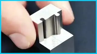 Amazing metal objects. Fitting metal parts to each other. Next level. Satisfying video.