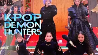 K-pop demon hunters Macys thanksgiving day parade performance. Huntrix kpop golden song. Soda pop. 