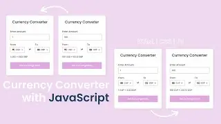 Make a currency converter with JavaScript and exchange-rate API | JavaScript Project