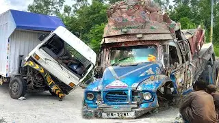 Real Truck Accidents in Pakistan | Overloaded Crash & Real Roadside Recovery