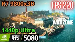 Warzone RTX 5080, Ryzen 7 9800x3D, 1440p Ultra