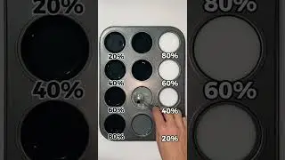 40% Midnight Black + 60% Snow White ⚫❄️ The Perfect Neutral Balance