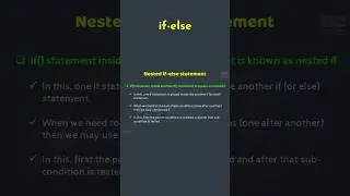 Master Nested If-Else Logic Fast! #shorts #programming